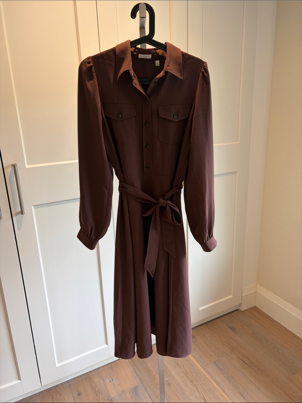Wilfred Chocolate Brown Re)Twill™ Songbird Dress